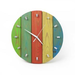 Striped Clock With Dice